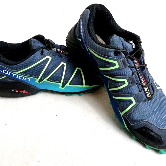 Salomon woman Blue and Green Trail Running Shoes - Picture 1 of 1